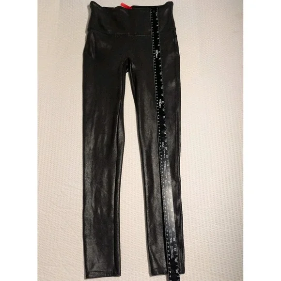 SPANX FAUX LEATHER LEGGINGS SZ S/P Very versatile - Picture 4 of 6